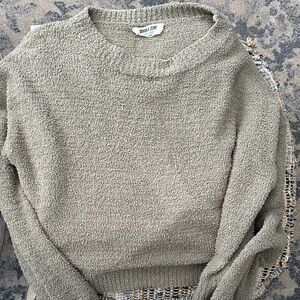 Double Zero Sage Green Crew Neck Sweater